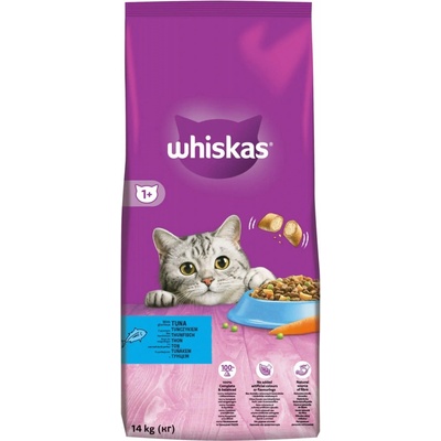 Whiskas krmivo suchý tuňák 14 kg