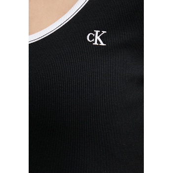 Calvin Klein рокля от памук с еластан (LV047F224G)