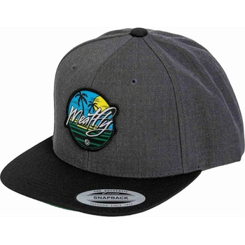 Meatfly шапка с козирка Flanker Snapback Beach / Charcoal / Black | Черна Meatfly | Cheren | МЪЖЕ | ONE SIZE