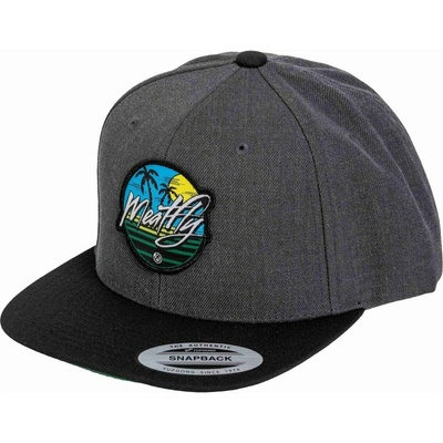 Meatfly шапка с козирка Flanker Snapback Beach / Charcoal / Black | Черна Meatfly | Cheren | МЪЖЕ | ЕДИН РАЗМЕР