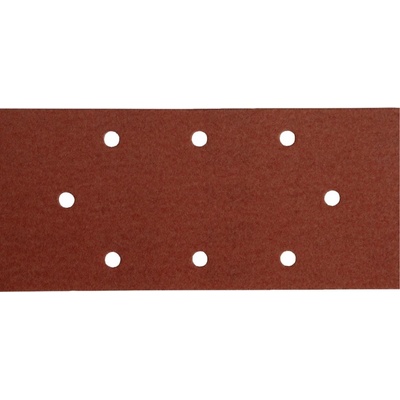 Brúsny papier na suchý zips 10ks, 8 otvorov, 93x190mm, P80