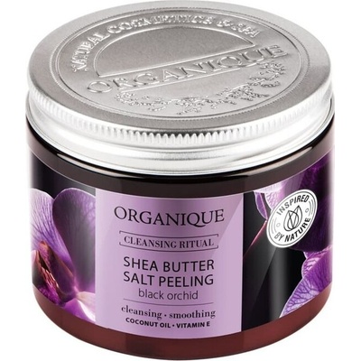 Organique Black Orchid soľný peeling s bambuckým maslom 200 g