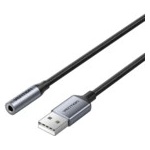Vention USB Sound card 1-Port 0.25M Gray (CVFHC) Звукови карти