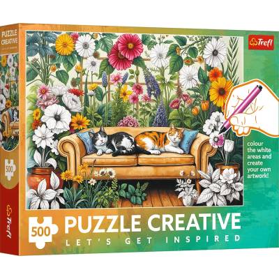 Trefl - Puzzle Creative: Cat Orangery - 500 piese