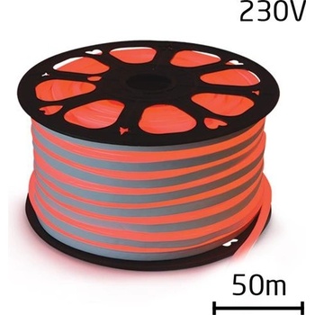 TIPA LED Neon flex hadice 230V červená 50m IP67 12W m