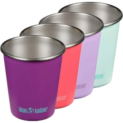 Klean Kanteen dětských nerezových pohárků Kid Cup 10oz 4 x 295 ml