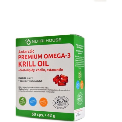 Nutrihouse Premium Omega 3 Krill Oil 60 kapslí