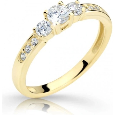Cutie Jewellery prsten ze žlutého zlata se zirkony Z6806 2360 10 X 1