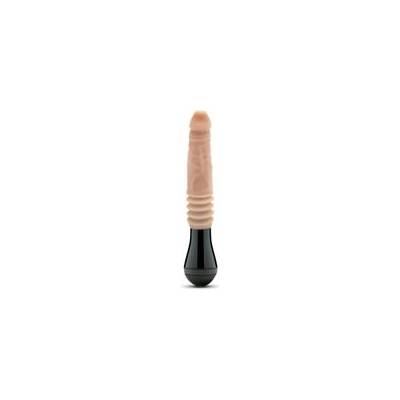 EasyToys Dr. Skin Blush Silicone Dr. Knight тласкащо, въртящо и вибриращо дилдо, бежово (P24834)