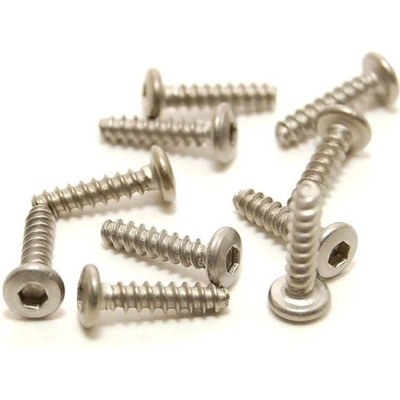 Racing PN M2×8 Titanium Button Head Hex Tapping Screw 10 ks