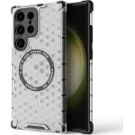 Techsuit Калъф за Samsung Galaxy S24 Ultra - Techsuit - HoneyComb Shield MagSafe - Бял (KF2348253)