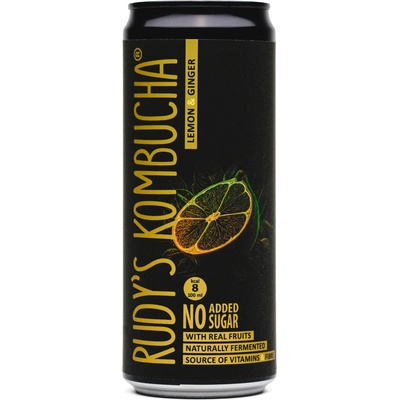 RUDY'S Kombucha Zázvor & Citron 330 ml
