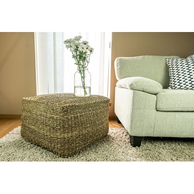 Vingo Hranatý sedací taburet – puf - 63 x 63 cm