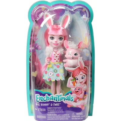 Enchantimals Кукличка с животинче Enchantimals - Bree Bunny & Twist (MTDVH87_FXM73)