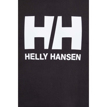 Helly Hansen Памучен суичър Helly Hansen HH LOGO в черно с качулка с принт 30394 (30394)