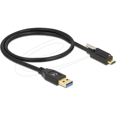 Delock SuperSpeed USB 10 Gbps (USB 3.2 Gen 2) кабел от мъжки тип A до мъжки тип USB-C с винт отгоре, 0, 5 m (84025) delock84025 (84025)