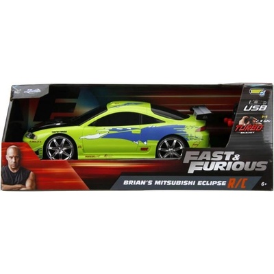 Jada Toys Rychle a zběsile – kovové auto 1995 Mitsubishi Eclipse 1:24