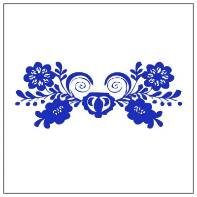 Plakát čtverec Ikea kompatibilní Cibulák ornament