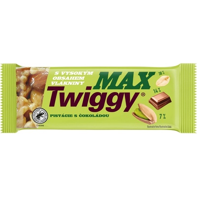 Twiggy Tyčinka MAX pistácie s čokoládou 35 g