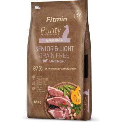 Dibaq Fitmin Purity Senior & Light Беззърнеста храна за кучета с агнешко месо 12 kg