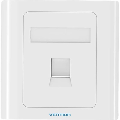 Vention 1-Port Keystone Wall Plate 86 Type IFAW0 White