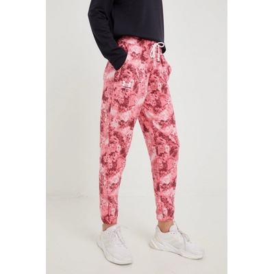 Under Armour rival terry print jogger pink