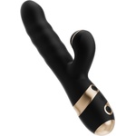 SuperLove Velvet Ultimate Thrusting Rabbit Black-Gold