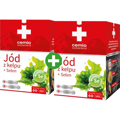 Cemio Jód z Kelpu + Selen 2 × 60 tablet
