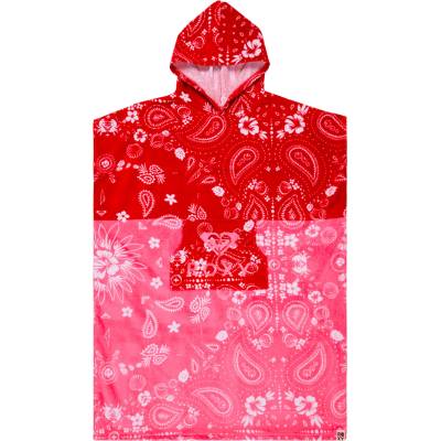 Roxy Дамско пончо за сърф Roxy Women's Stay Magical Printed Surf poncho - Hibiscus Boho Bandana Bico - размер One Size (150-6364-0311)