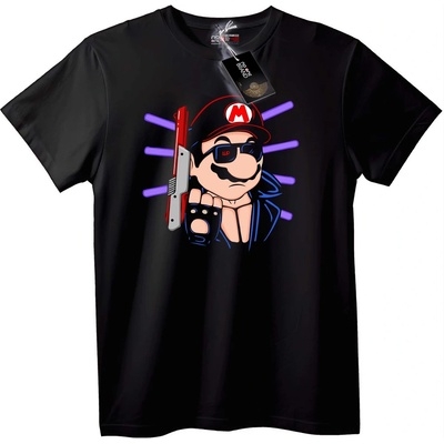 NOONEBRAND Тениска Mario градски стил - 7XL, Black