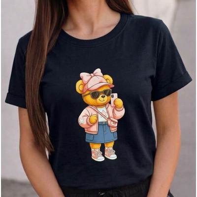 Dámske tričko Cute Bear čierna