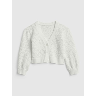 GAP Бебешка жилетка с копчета GAP GAP | Byal | Момичешки | 56-62