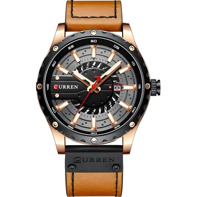 Curren Часовник curren ha-14246 - Кафяв / Черен kp14246 (ha-14246)