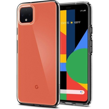 Spigen Liquid Crystal Case - тънък качествен силиконов (TPU) калъф за Google Pixel 4 (прозрачен)