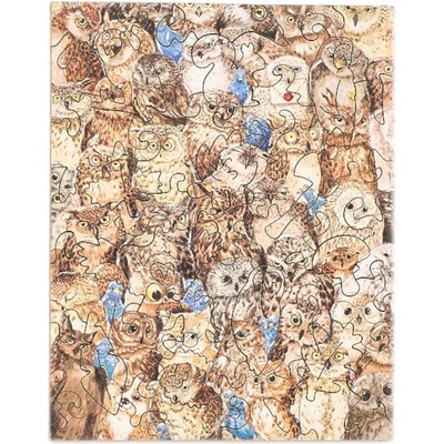 PIECEZZ Дървен пъзел Piecezz, 40 части - Бухали (P1859)