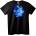 NOONEBRAND Тениска Син Skull с течение - 6XL, Black