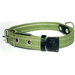COLLAR Памучен рефлектиращ нашийник - 51 - 63см, 35мм - зелен