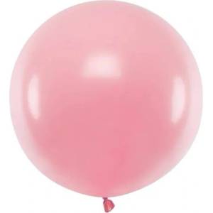 Party Deco Голям Латексов Балон 60 см - Бебешко Розово (olbom-081j)