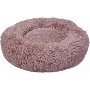 DUBEX PONCHIK - Medium - меко, плюшено, кръгло легло, 60 х 13 см - РОЗОВО, Турция - 13497/VR02