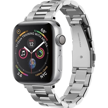 Spigen Каишка от неръждаема стомана Spigen modern за Apple Watch 2/3/4/5/6 SE (38/40mm), Сребрист (KXG0015472)