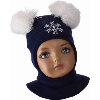 Detská kukla s dvoma brmbolcami tmavo modrá