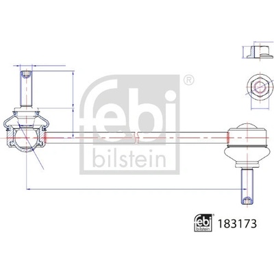Tyc/vzpera, stabilisator FEBI BILSTEIN 183173