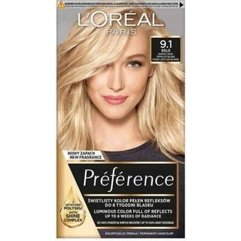 L'Oréal Préférence 9.1 Oslo Velmi světlá popelavá blond