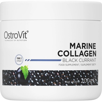 Image 1 of OstroVit Marine Collagen / Hydrolyzed Fish Collagen Powder [200 грама] Касис