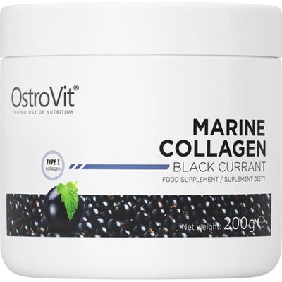 OstroVit Marine Collagen / Hydrolyzed Fish Collagen Powder [200 грама] Касис