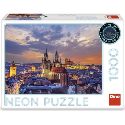 Dino - Puzzle View of Hradčany, neon - 1 000 piese