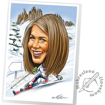 VIKTORIO Karikaturista na svadbu, oslavu, ples, firemný event 4 hodiny Rozmer: A4 (21x29,7 cm)