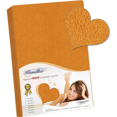 Bellatex prestieradlo froté světle oranžové 120x200