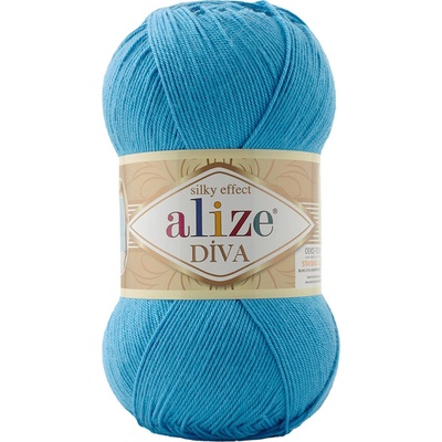 Alize příze Diva 245 modrý tyrkys