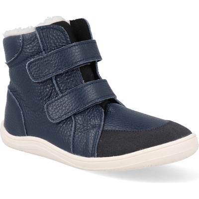 Baby Bare Febo Barefoot zimní obuv s membránou Winter Pilot Asfaltico modré